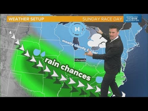 Indiana is right on the edge of some rain chances for Sunday Indy 500 Race Day | Update