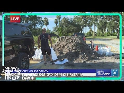 Sandbag sites open across Tampa Bay with hurricane expected to form