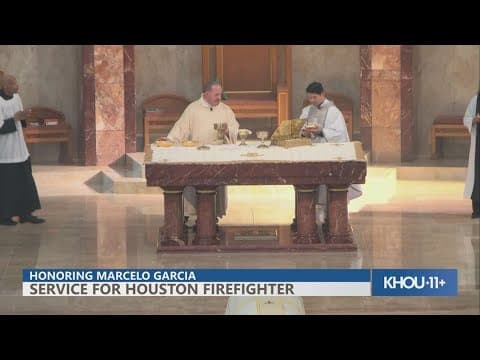 Funeral for Houston firefighter Marcelo Garcia