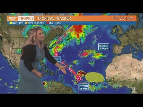 Noon tropical forecast: Hurricane Lee expected to make landfall tomorrow, TD 15 forms