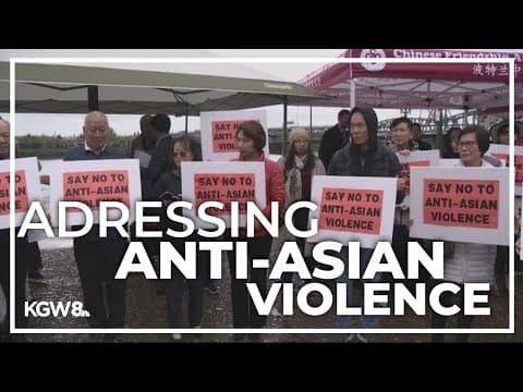 Asian American community organizations rally in Portland after 73-year-old man's attack