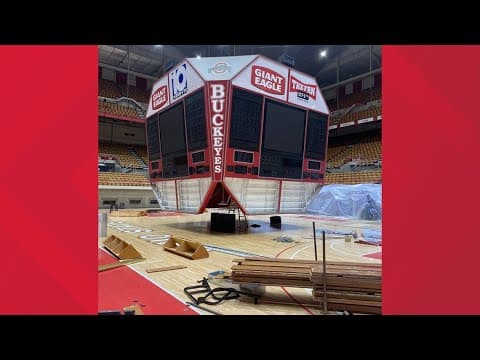Scoreboard removed from Ohio State's St. John Arena