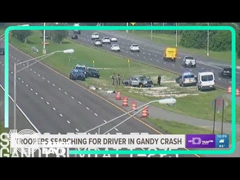 Search ongoing for man who ran from crash at Gandy and I-275