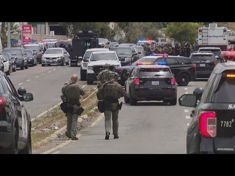 Manhunt underway for suspect who shot San Diego police officer