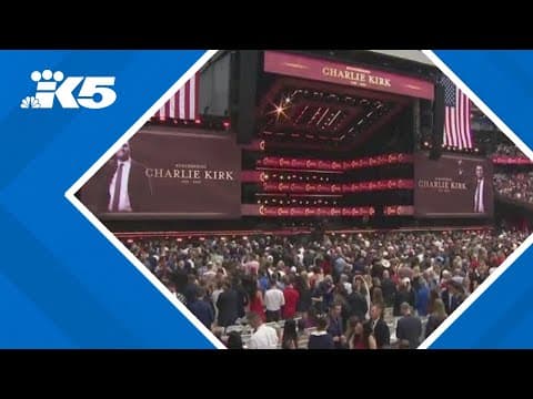 Charlie Kirk's memorial draws thousands