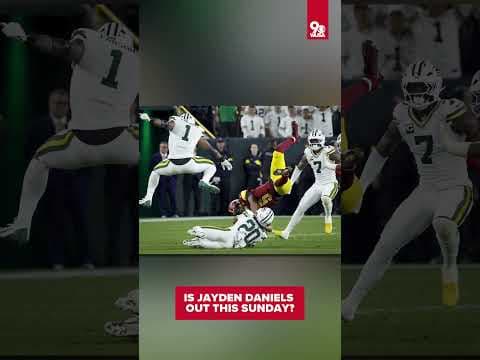 Is Jayden Daniels out this Sunday?