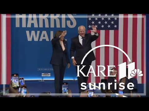 Harris-Walz ticket hits the road to make their case in swing states