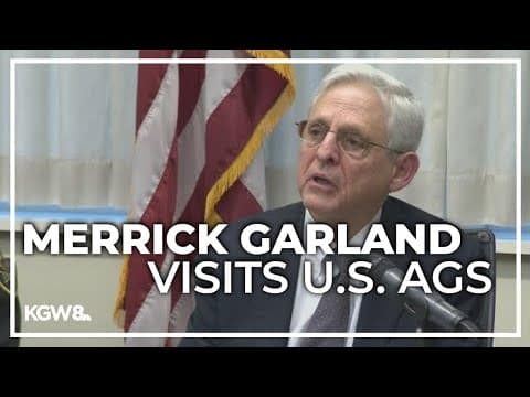 U.S. Attorney General Merrick Garland visits Portland