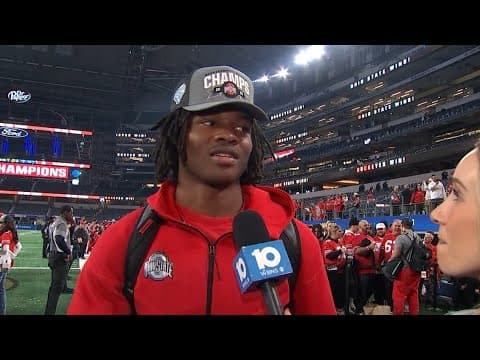 Jeremiah Smith postgame interview | Ohio State vs. Texas Cotton Bowl