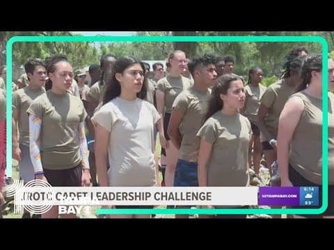 Hundreds of students across Florida participate in JROTC cade leadership challenge