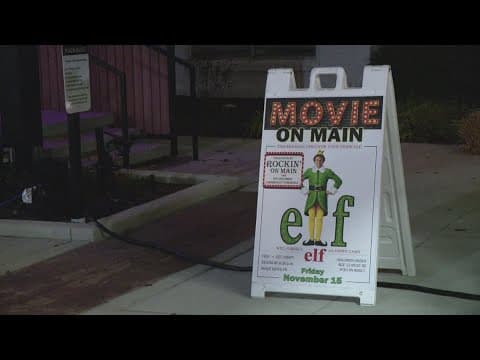 Families gather to watch 'Elf' in Speedway
