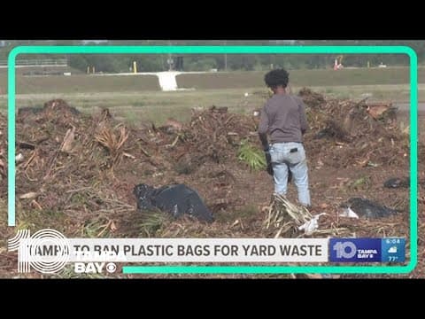 Tampa banning plastic bags from yard waste collection