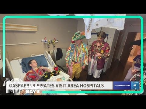 Ahead of Gasparilla invasion, pirates visit children at local hospitals