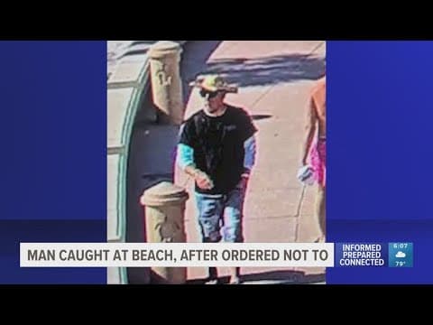He's back: Clearwater Beach bag thief returns to area after being told to stay away, police say