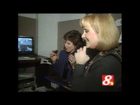 CBS 8 employees sample brownies circa 1996