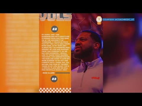 Former TN assistant coach says thank you, goodbye to Vol Nation