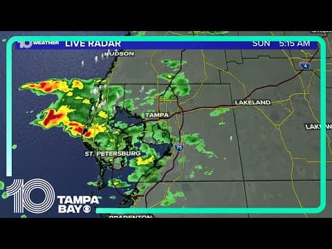 LIVE RADAR | Thunderstorms rumble over Tampa Bay area