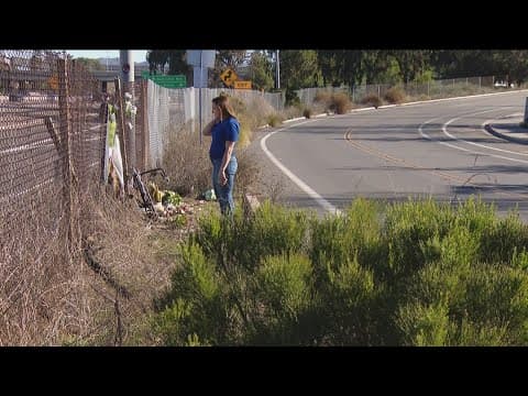 Memorial of bicyclist killed destroyed in Mission Valley