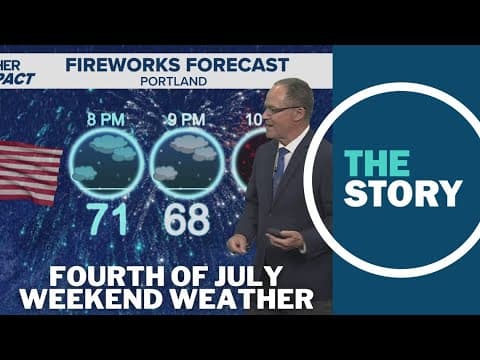 Here's what the Fourth of July fireworks forecast looks like