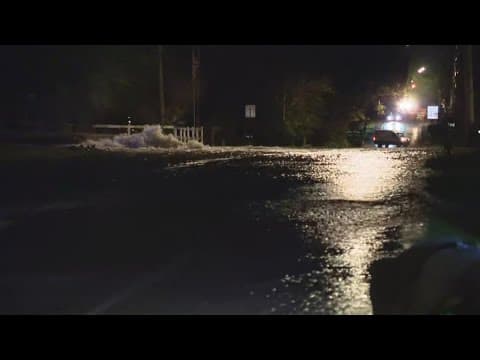 Large water main break floods south Indy roads