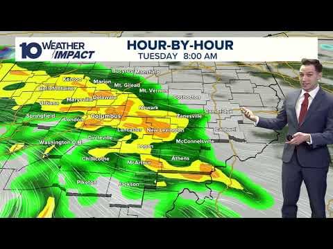 Columbus, Ohio forecast | Rain moving out today