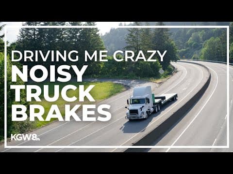 Big, noisy trucks jake-braking down hills | Driving Me Crazy