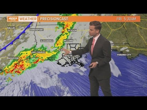 Two rounds of rain possible Friday, nicer weekend ahead