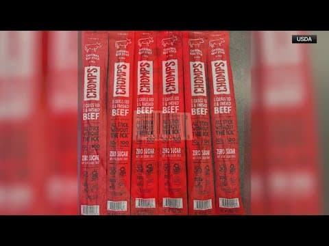 Chomps manufacturer recalls some beef sticks