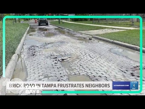Brick road in Tampa frustrates neighbors