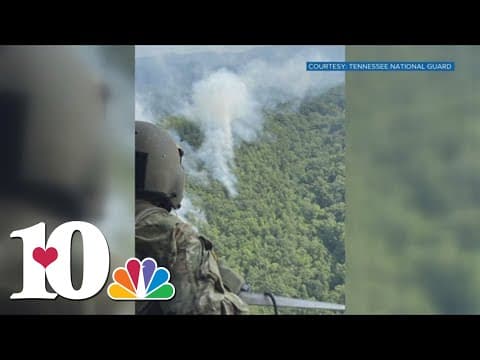 Tennessee National Guard responds to East TN wildfires