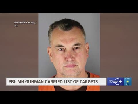 New details released after arrest of suspect in shooting of Minnesota state lawmakers