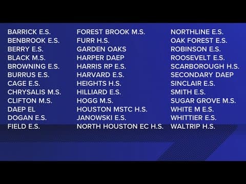 36 HISD campuses will be closed Tuesday, May 21