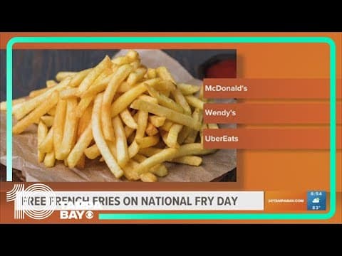 Free fries at fast food chains, restaurants for National Fry Day