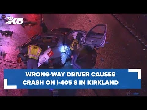 BREAKING: Wrong-way driver causes crash on I-405 S