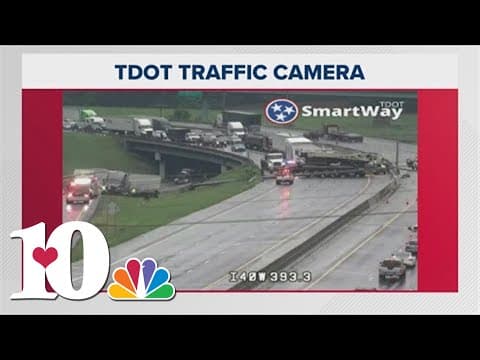 KPD: Tractor-trailer crash knocks over utility pole on I-40 East near I-640 split