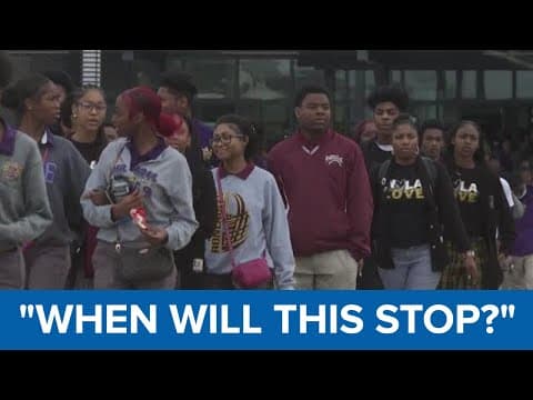 InspireNOLA students hold peace walk after four students are killed due to gun violence