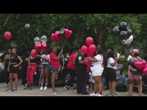 Balloon release for murder victim Terrell Massey