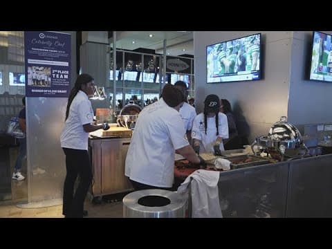 Award-winning student chefs cook for fans at Dallas Cowboys game