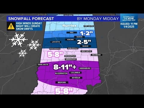 Live Doppler 13 Radar | Tracking the winter storm across Indiana