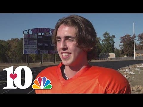 William Blount kicker trades in a soccer ball for a football