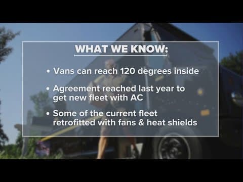 UPS vans still without air conditioning, Teamsters Union says