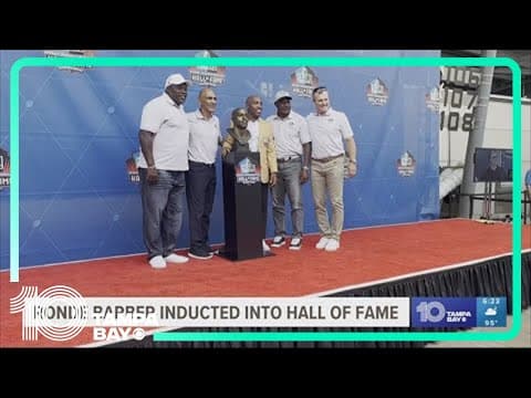 Bucs legends, hundreds of fans cheer on Ronde Barber for amazing accomplishment of entering Hall of