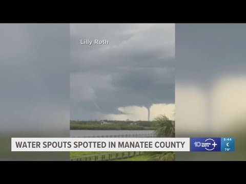 Waterspouts spotted in Manatee County, Florida