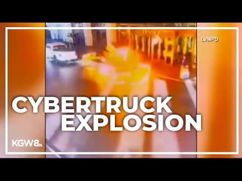 FBI investigates Tesla Cybertruck explosion in front of Trump hotel
