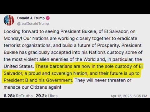 Trump administration says 'they have no legal obligation' to return man mistakenly deported
