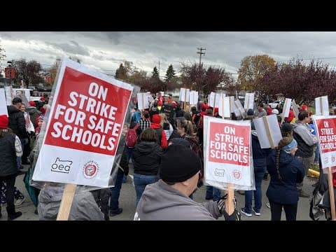 Greater Albany Public Schools holds press conference on teachers strike