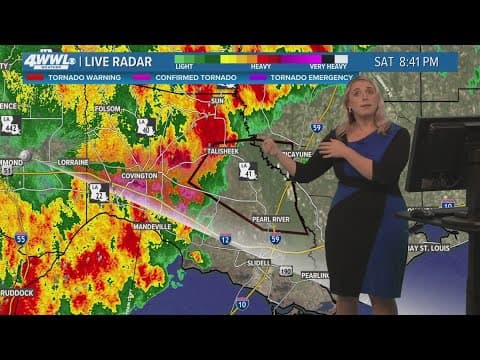Weather Impact Alert: Tornado Warning, Tornado Watch, Flash Flood Warning in Southeast Louisiana