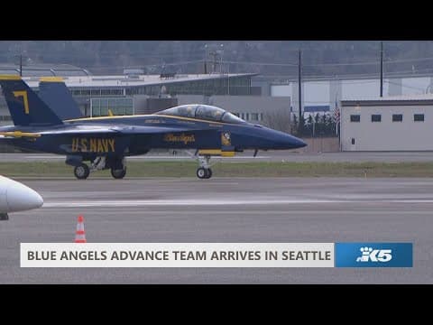 Watch: Blue Angels advance team arrives