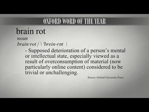 'Brain rot' named 2024's Word of the Year by Oxford Dictionary