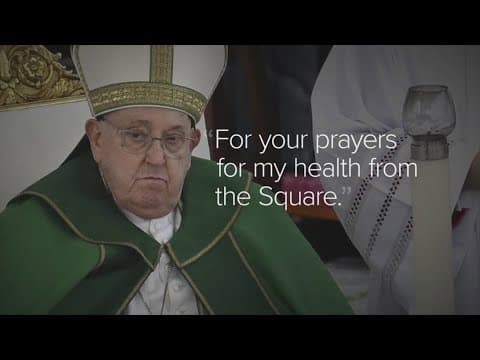 Pope Francis speaks for the first time since hospitalization